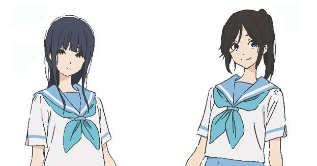 Desain Karakter Movie Hibike Euphonium: Liz to Aoi Tori Ditampilkan